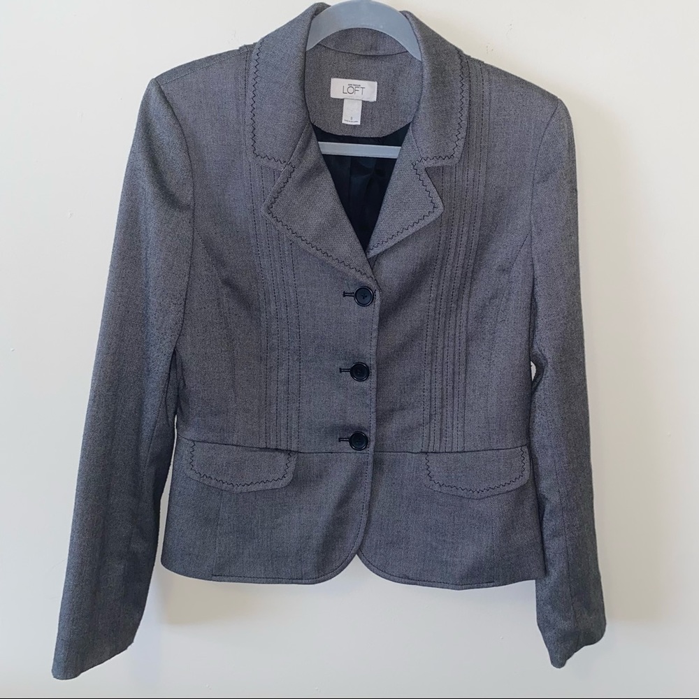 Ann Taylor LOFT Sophisticated Blazer w/ Pockets sz 8